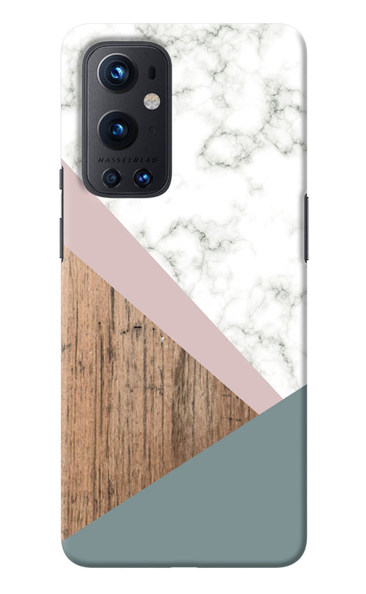 Marble wood Abstract Oneplus 9 Pro Back Cover