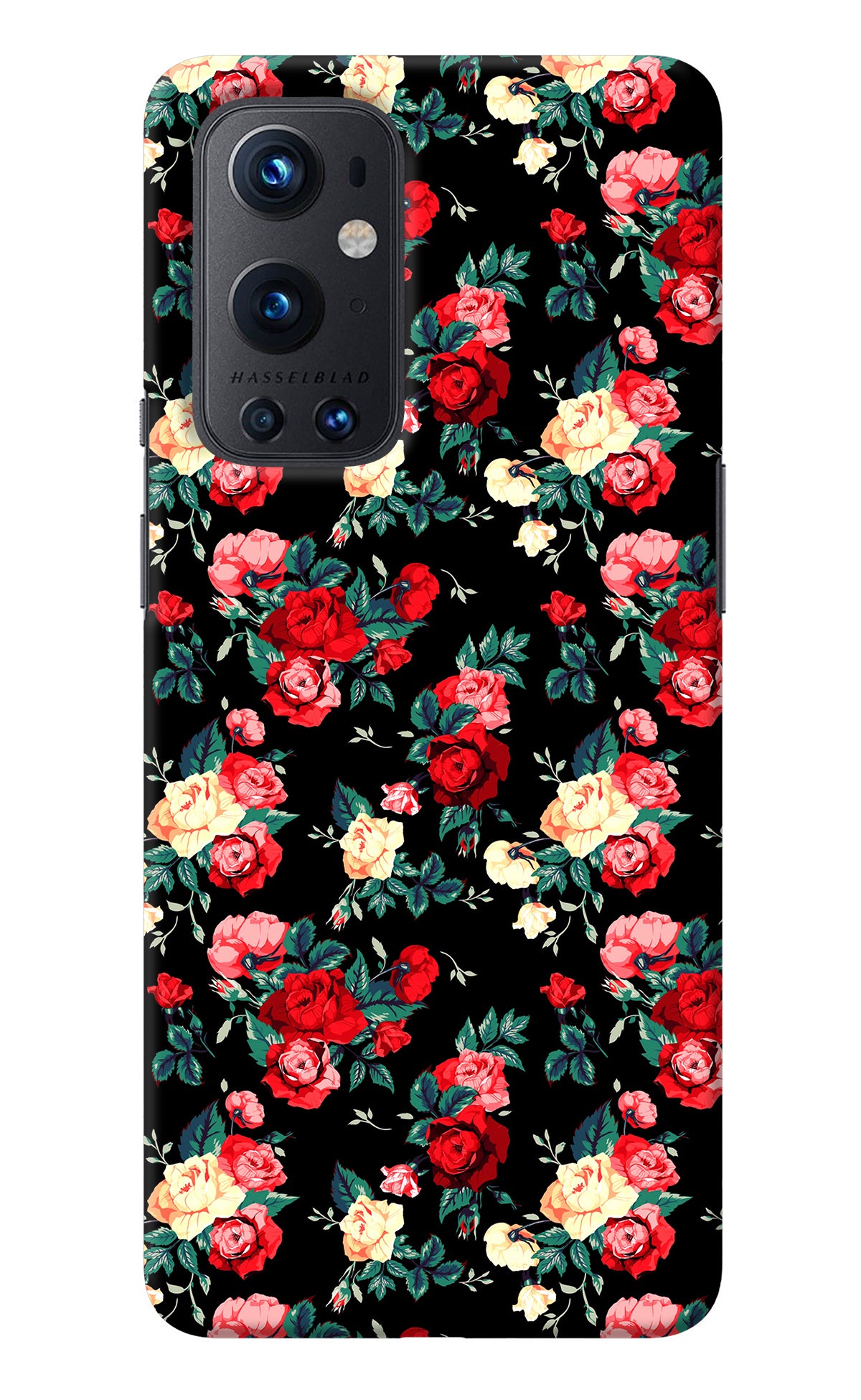 Rose Pattern Oneplus 9 Pro Back Cover