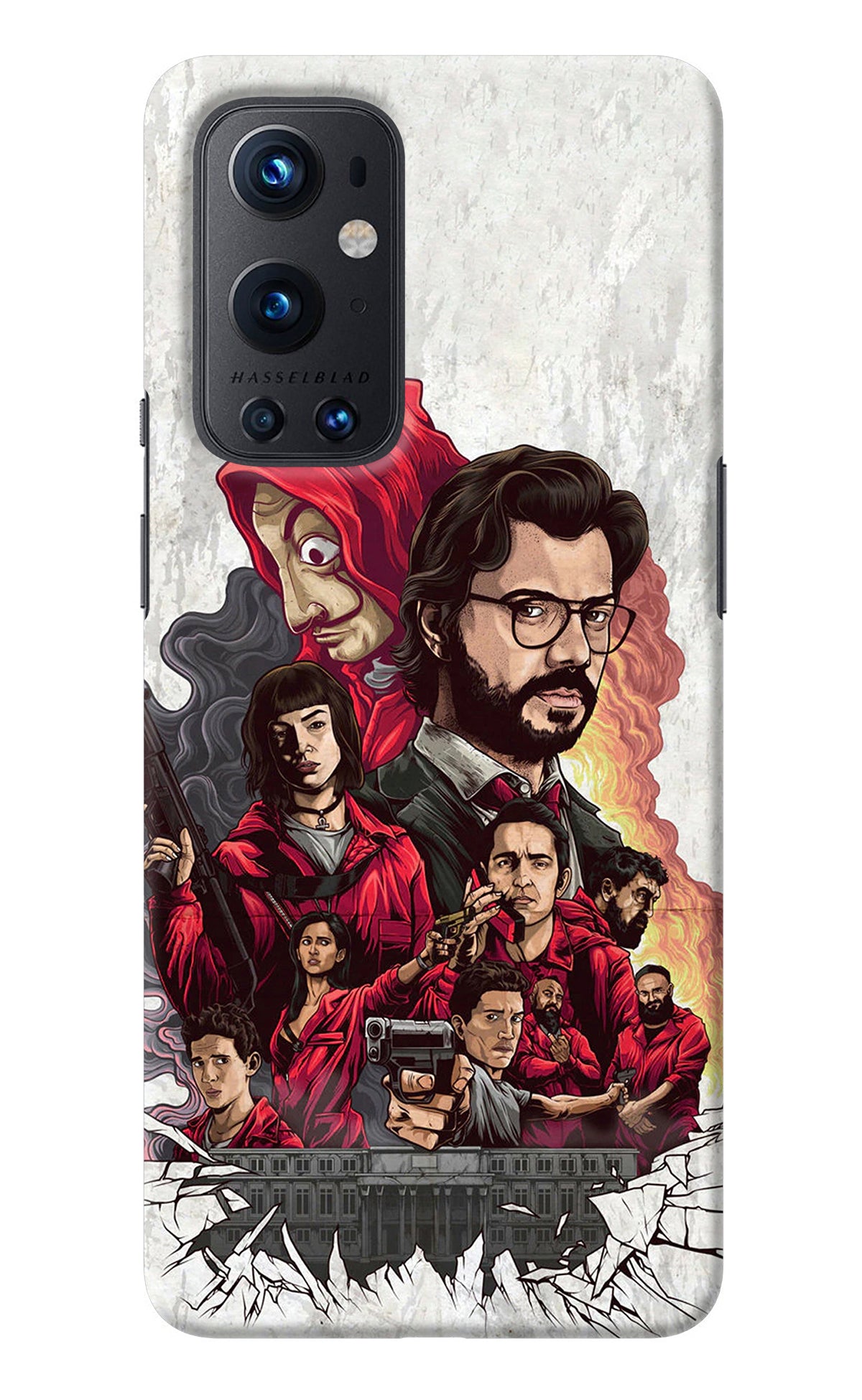 Money Heist Artwork Oneplus 9 Pro Back Cover