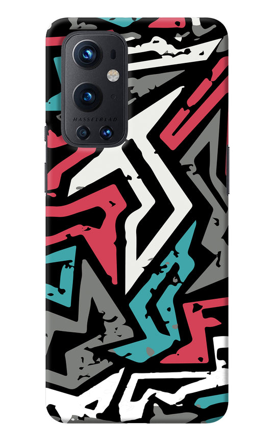 Geometric Graffiti Oneplus 9 Pro Back Cover