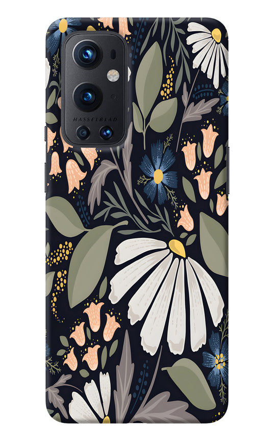 Flowers Art Oneplus 9 Pro Back Cover