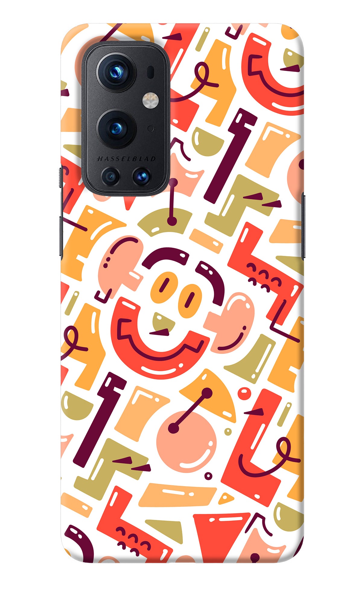 Doodle Pattern Oneplus 9 Pro Back Cover