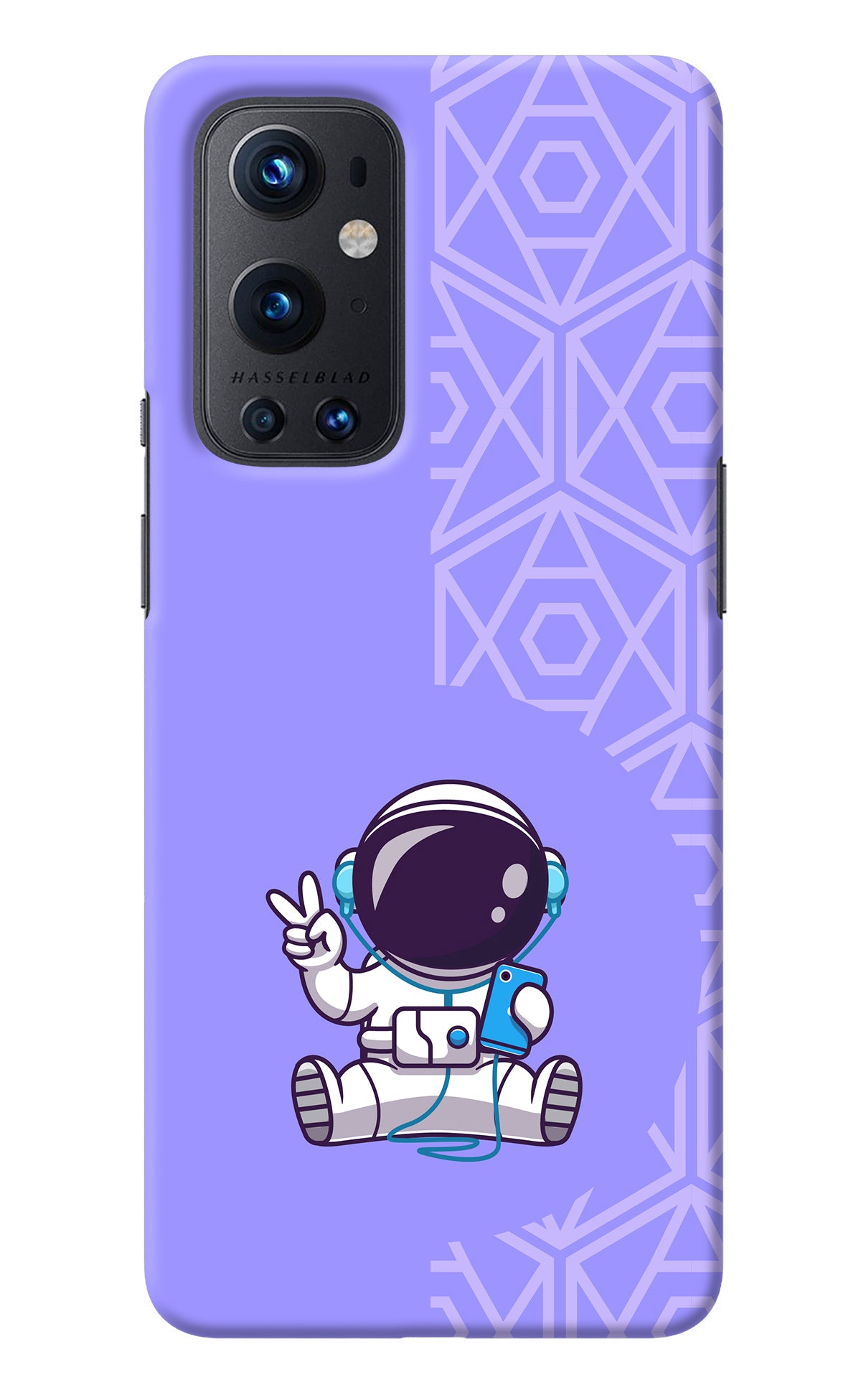 Cute Astronaut Chilling Oneplus 9 Pro Back Cover