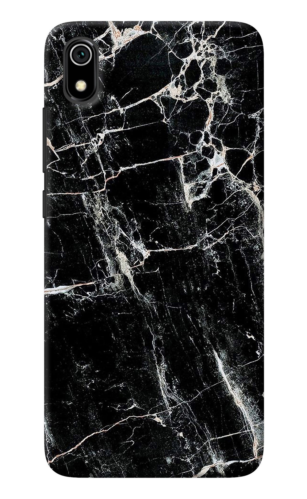 Black Marble Texture Redmi 7A Back Cover