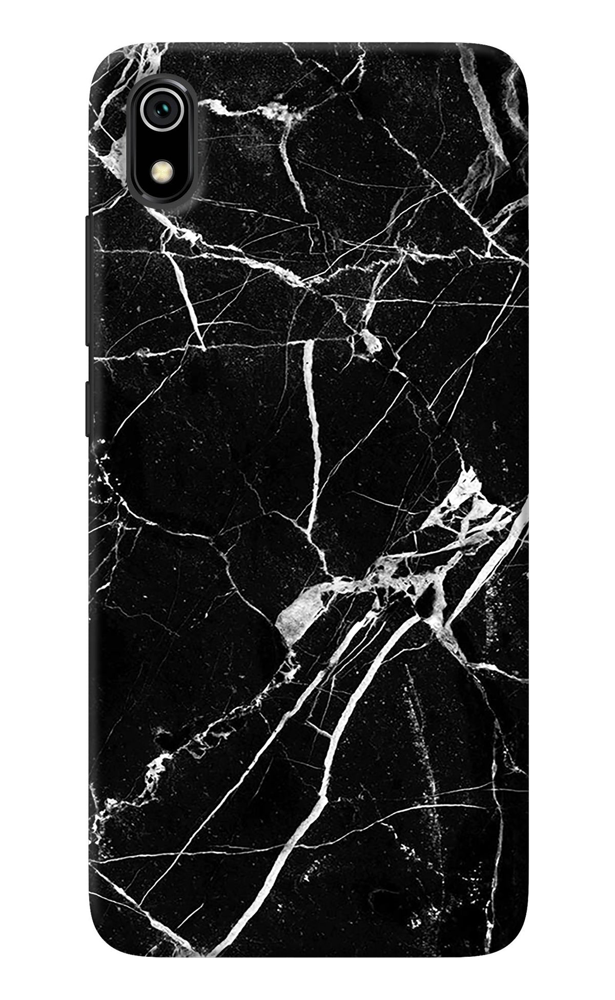 Black Marble Pattern Redmi 7A Back Cover