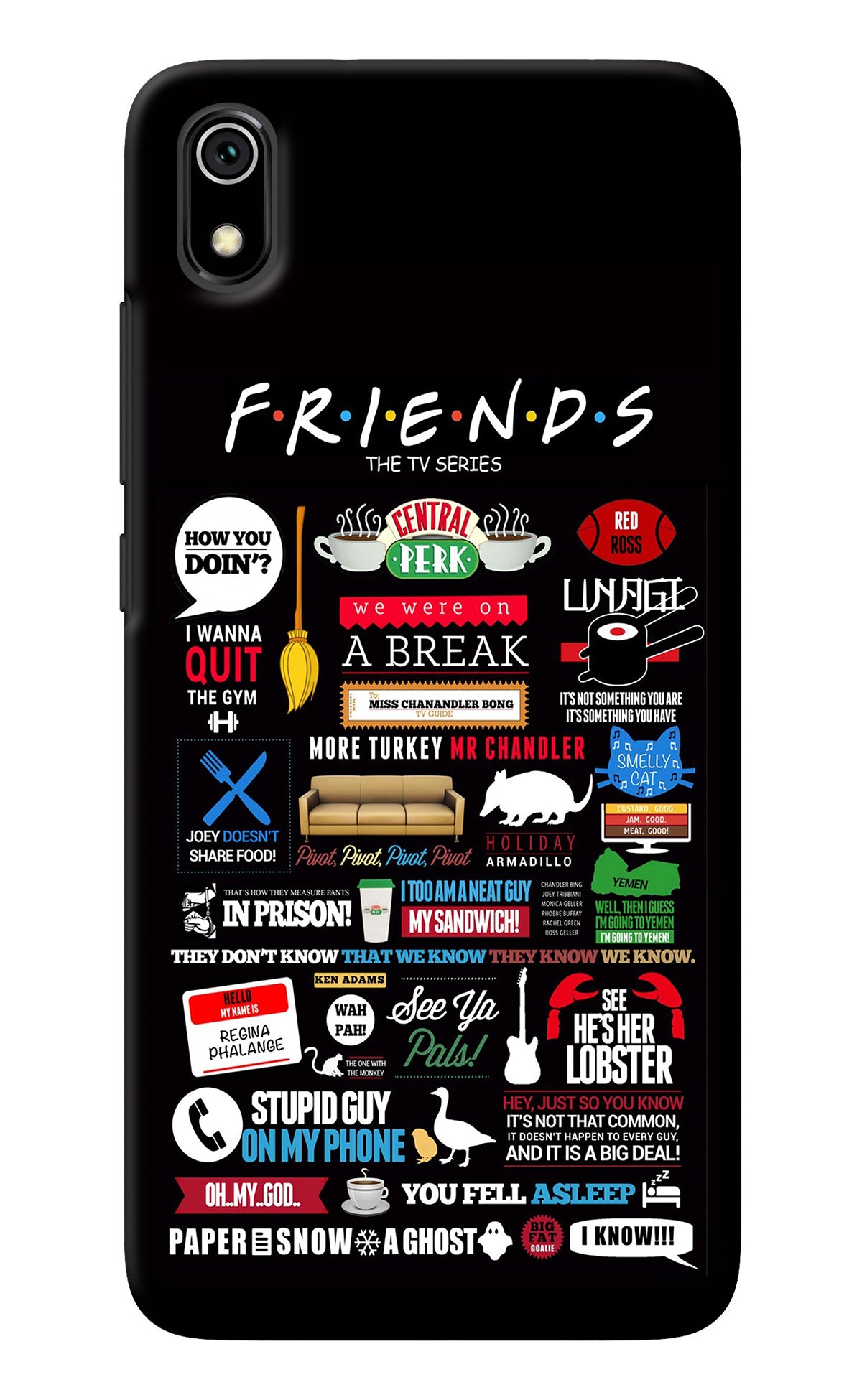 FRIENDS Redmi 7A Back Cover