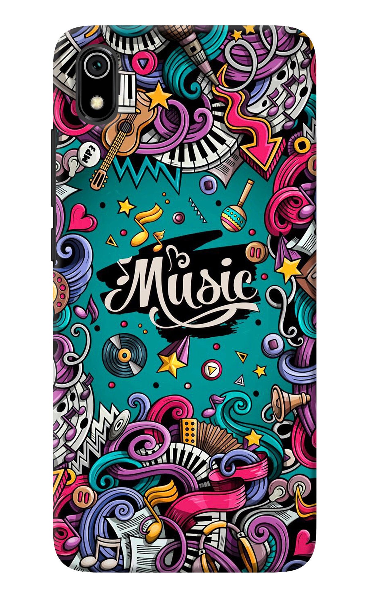 Music Graffiti Redmi 7A Back Cover