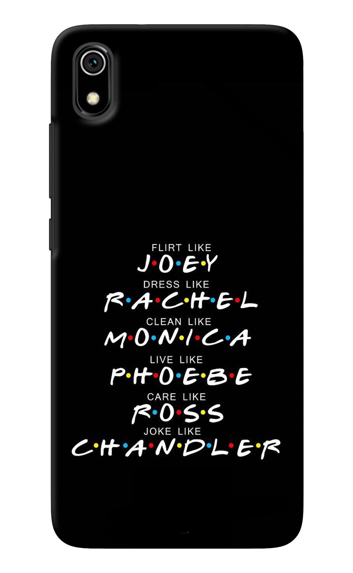 FRIENDS Character Redmi 7A Back Cover