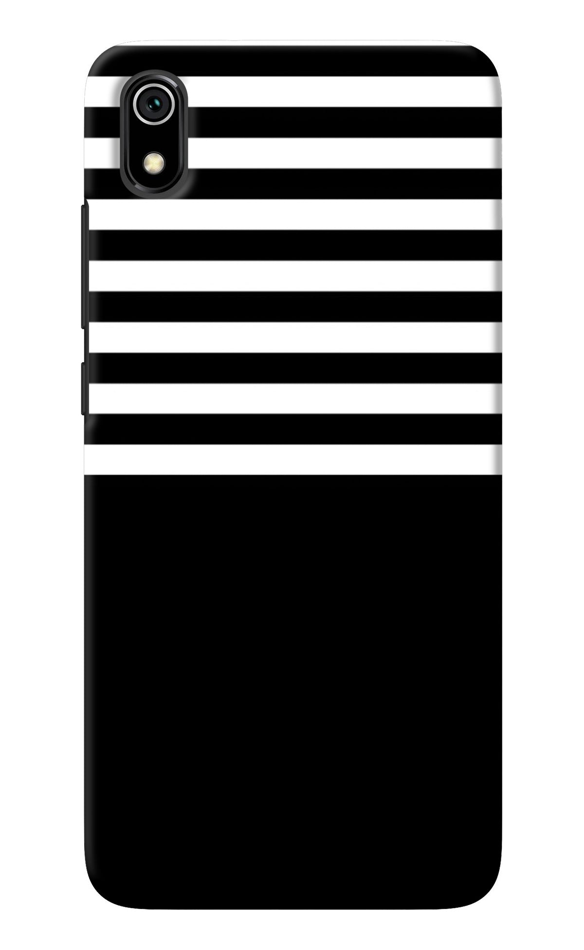 Black and White Print Redmi 7A Back Cover