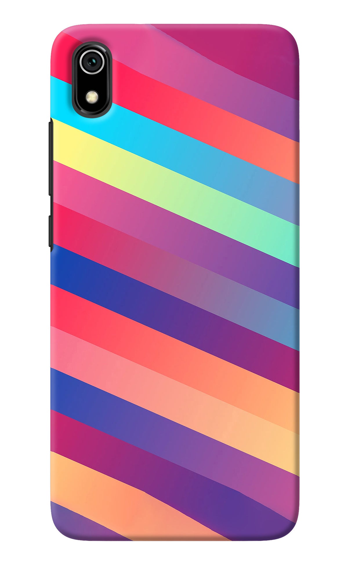 Stripes color Redmi 7A Back Cover