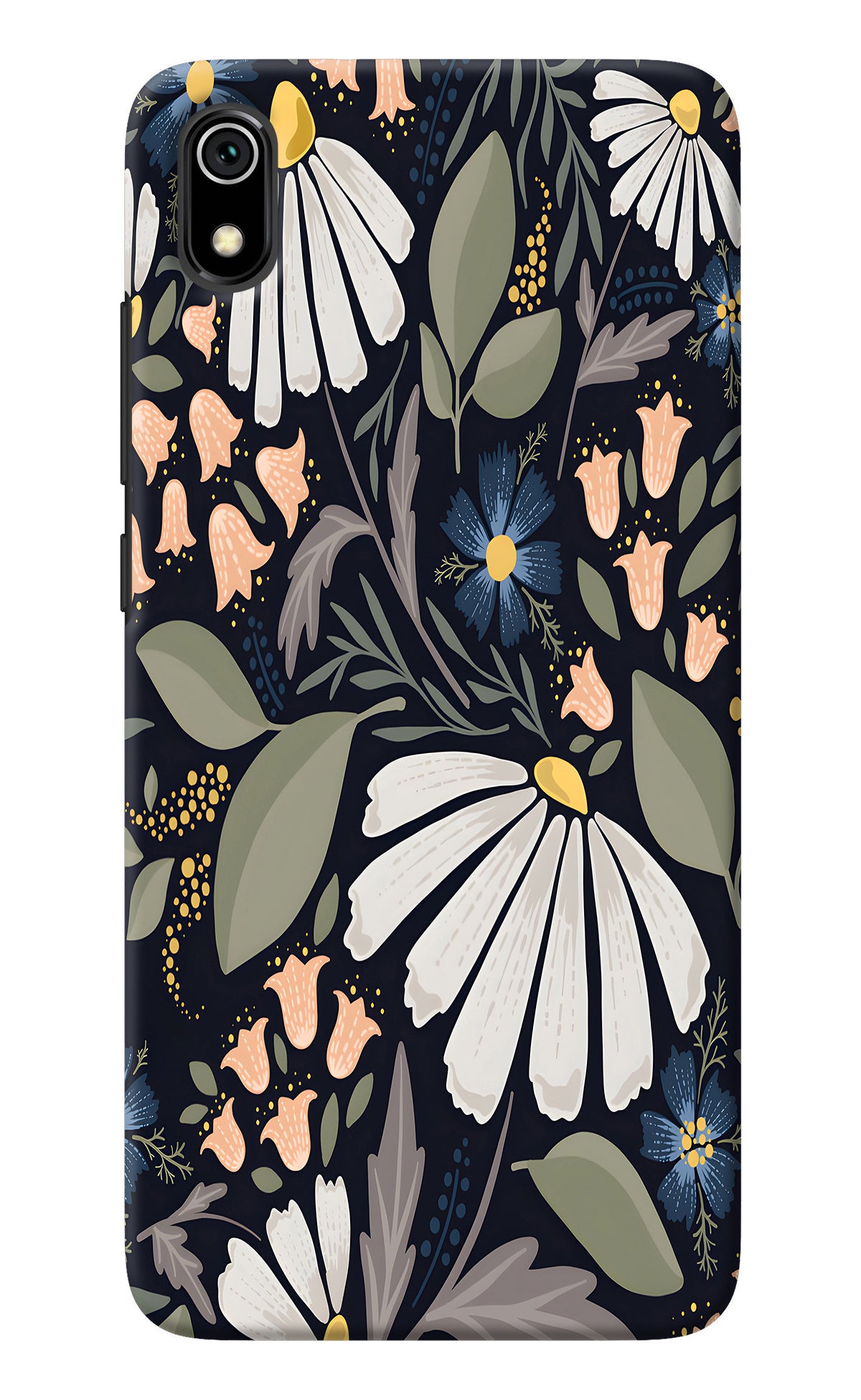 Flowers Art Redmi 7A Back Cover