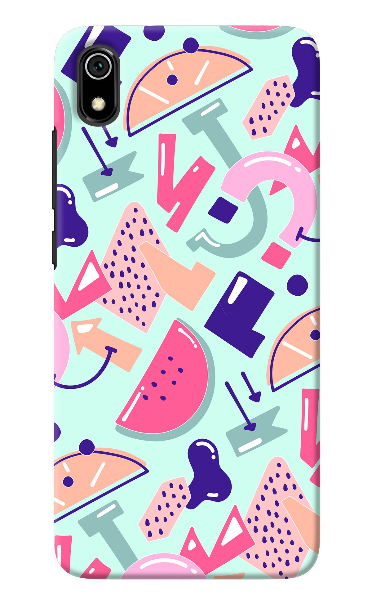 Doodle Pattern Redmi 7A Back Cover