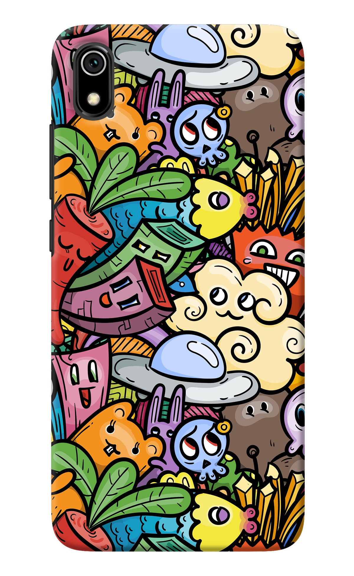 Veggie Doodle Redmi 7A Back Cover