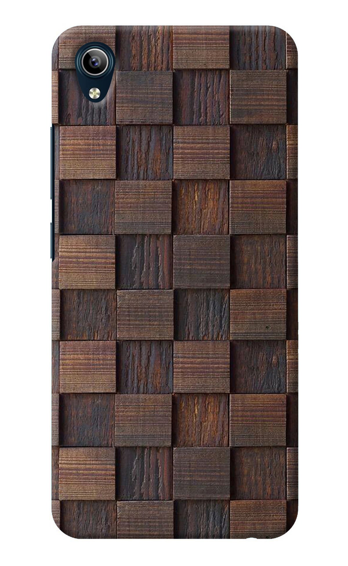 Wooden Cube Design Vivo Y91i/Y1s Back Cover