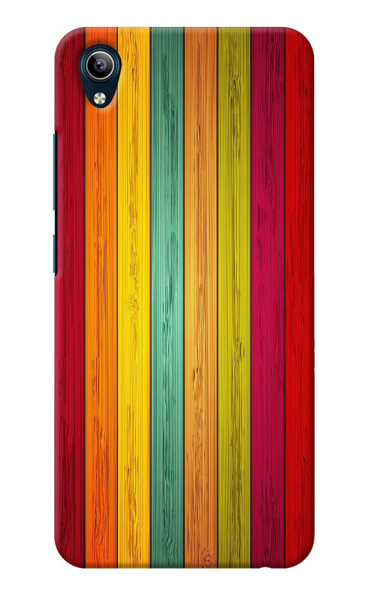 Multicolor Wooden Vivo Y91i/Y1s Back Cover