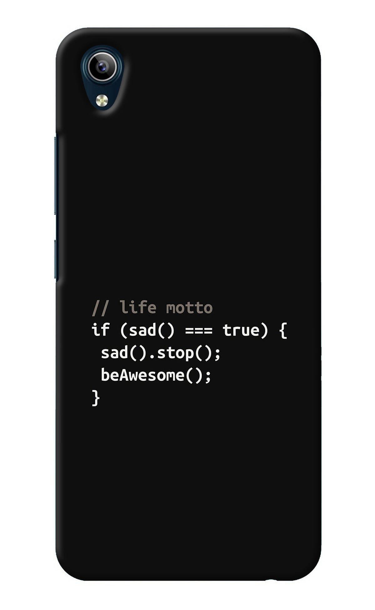 Life Motto Code Vivo Y91i/Y1s Back Cover