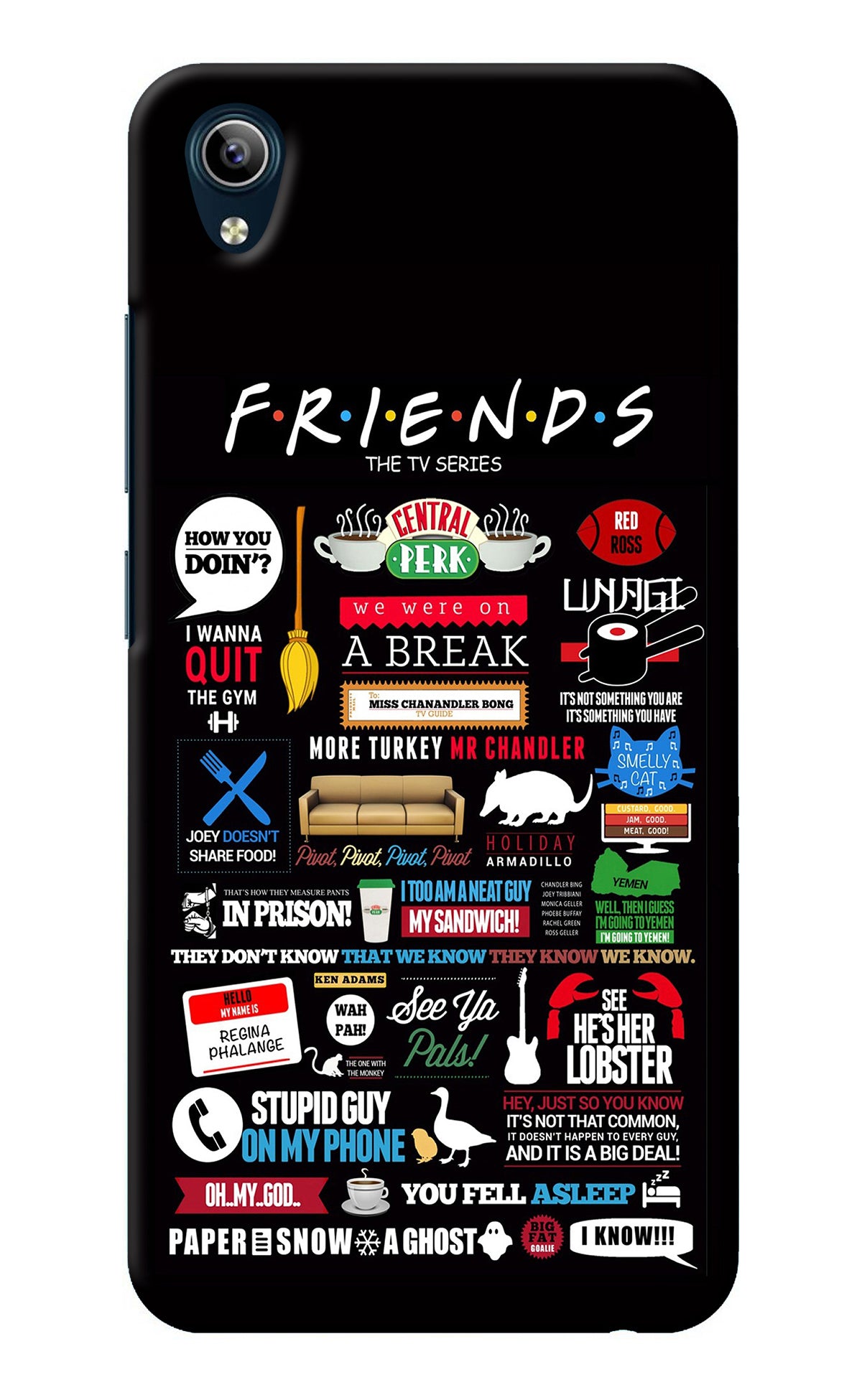 FRIENDS Vivo Y91i/Y1s Back Cover