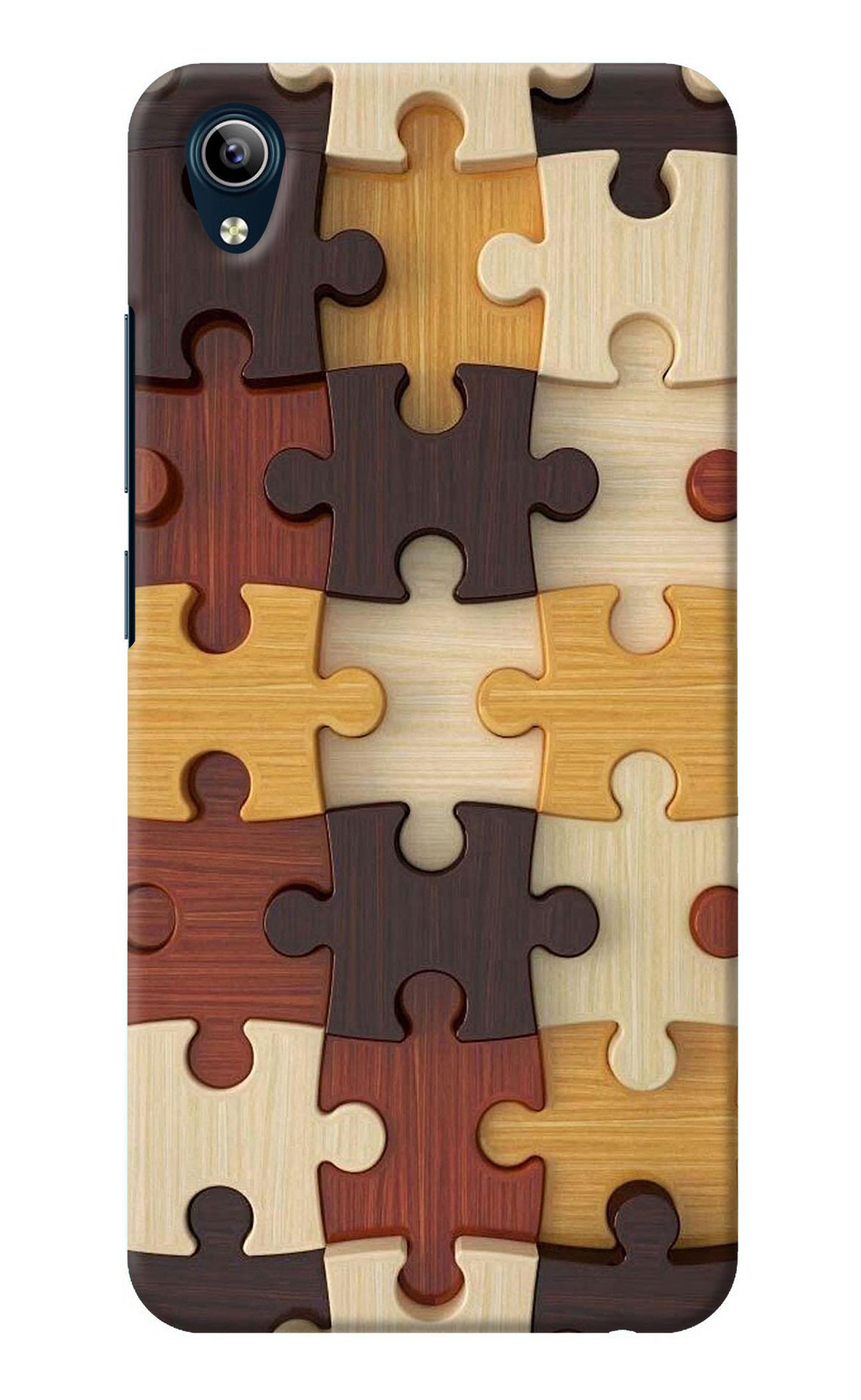 Wooden Puzzle Vivo Y91i/Y1s Back Cover