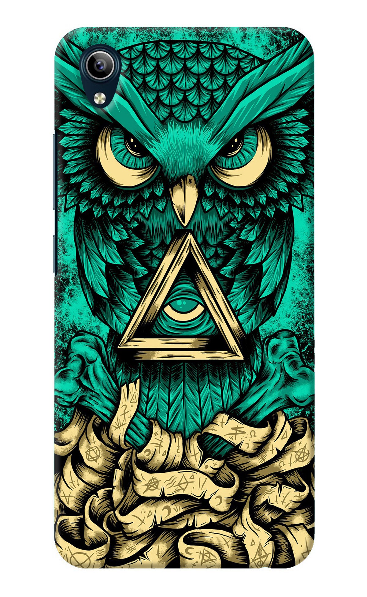 Green Owl Vivo Y91i/Y1s Back Cover