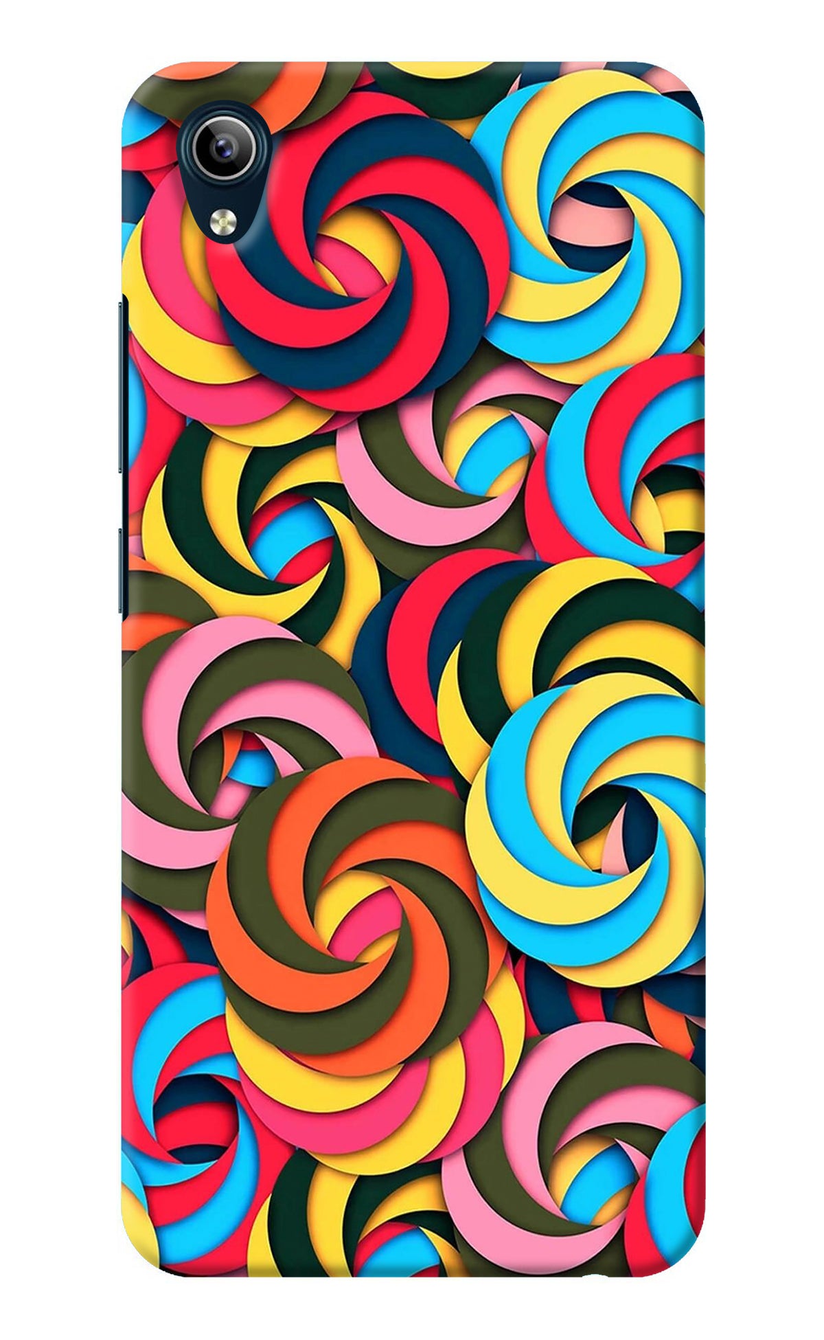 Spiral Pattern Vivo Y91i/Y1s Back Cover