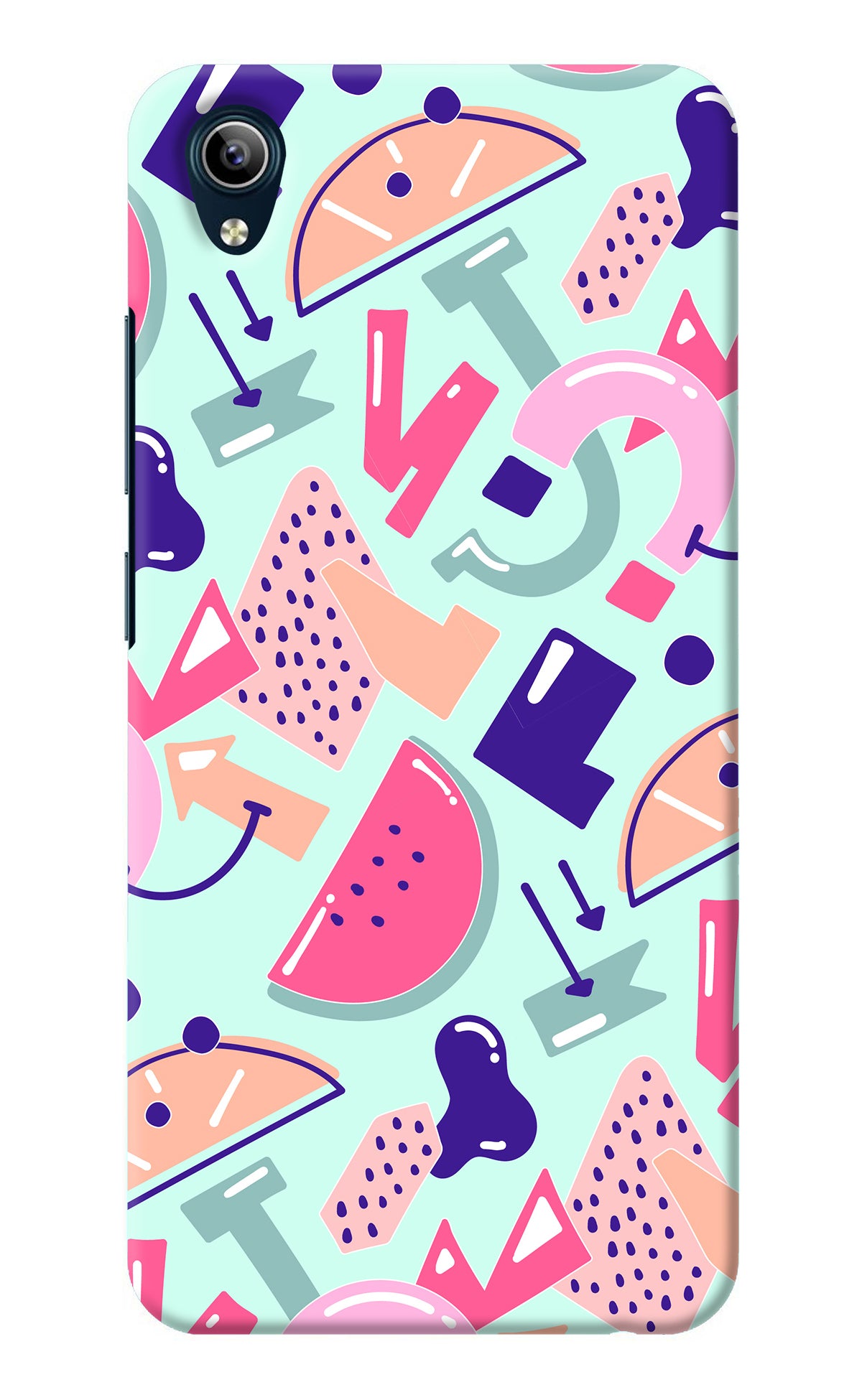 Doodle Pattern Vivo Y91i/Y1s Back Cover