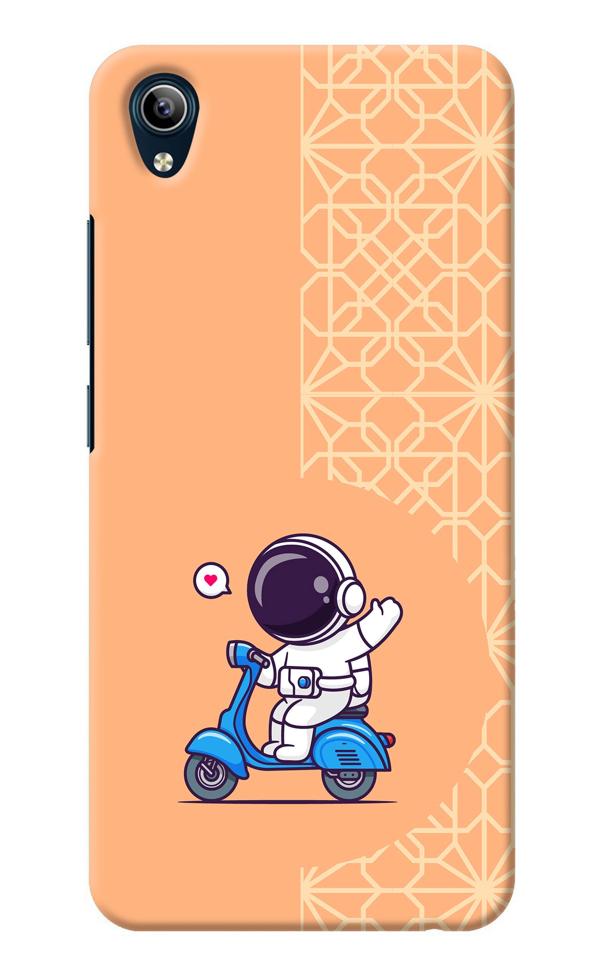 Cute Astronaut Riding Vivo Y91i/Y1s Back Cover