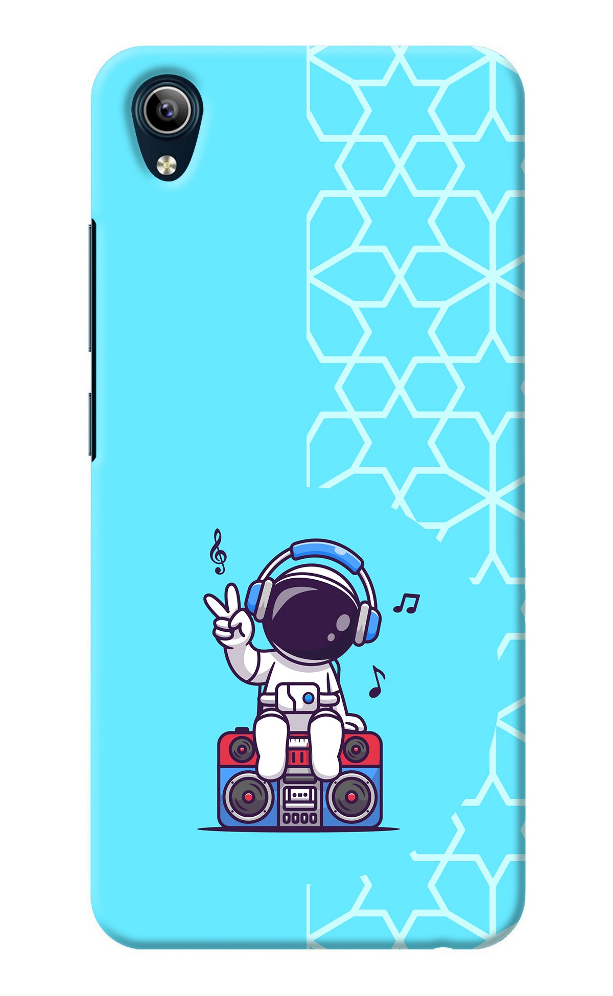 Cute Astronaut Chilling Vivo Y91i/Y1s Back Cover