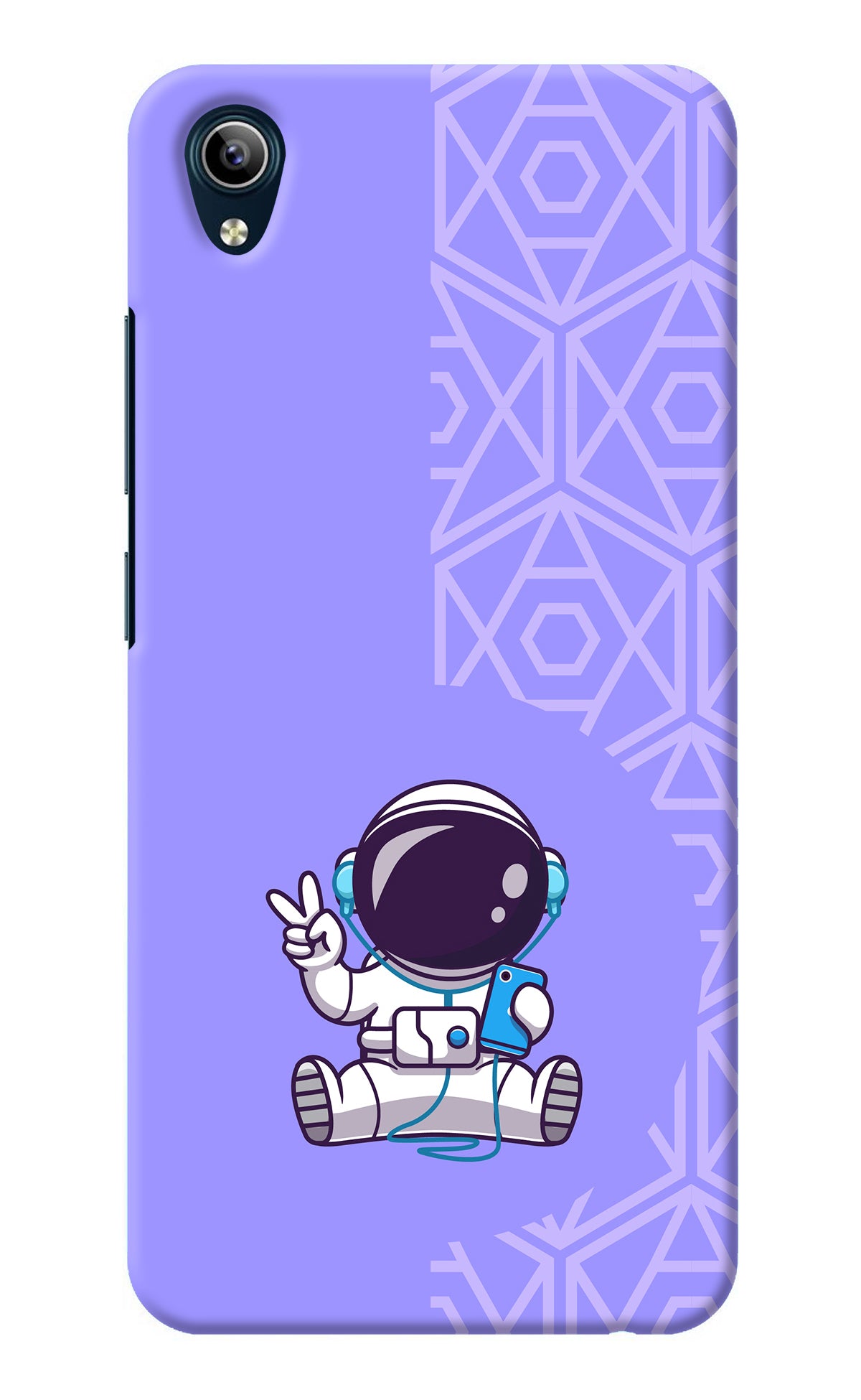 Cute Astronaut Chilling Vivo Y91i/Y1s Back Cover