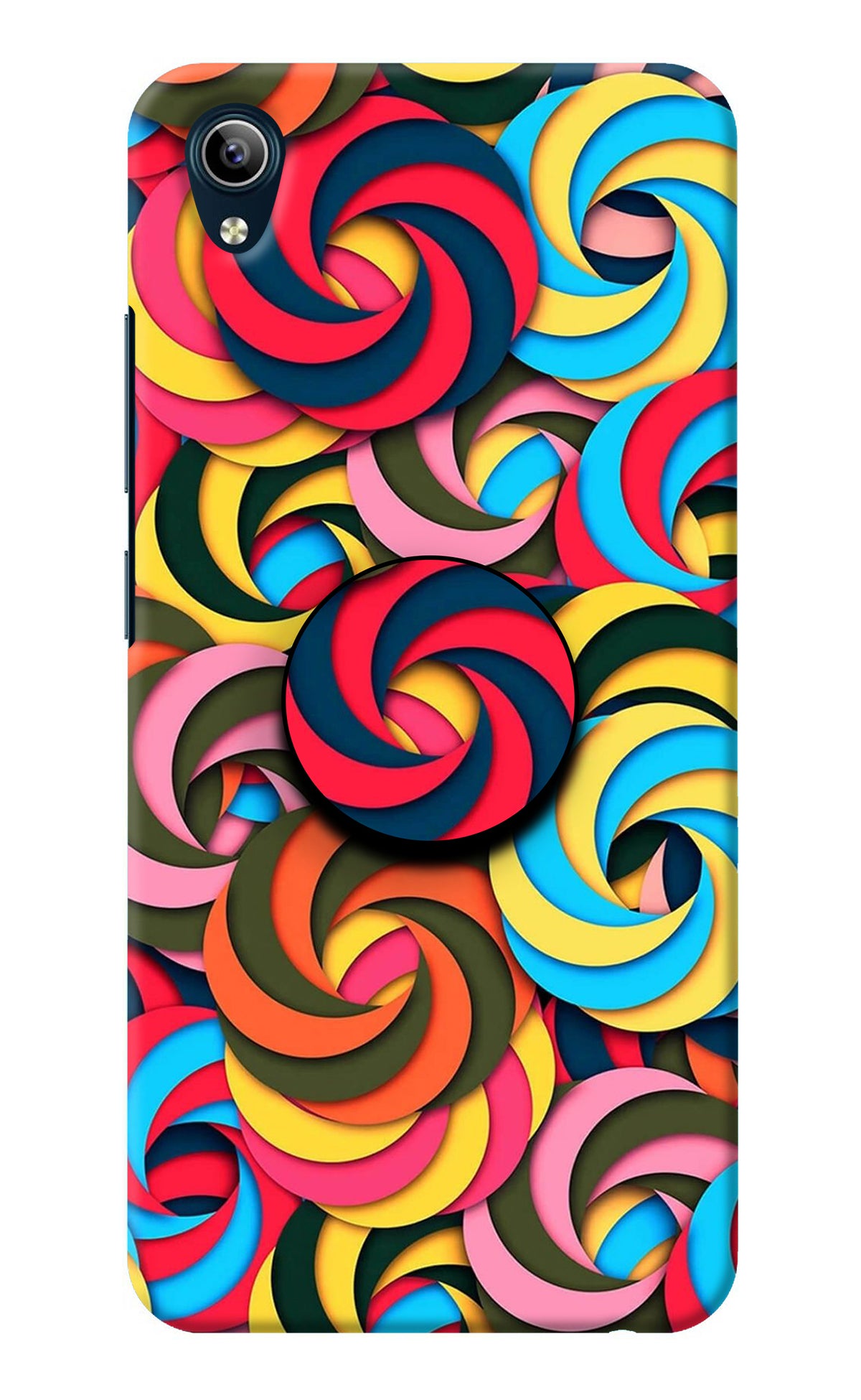 Spiral Pattern Vivo Y91i/Y1s Pop Case