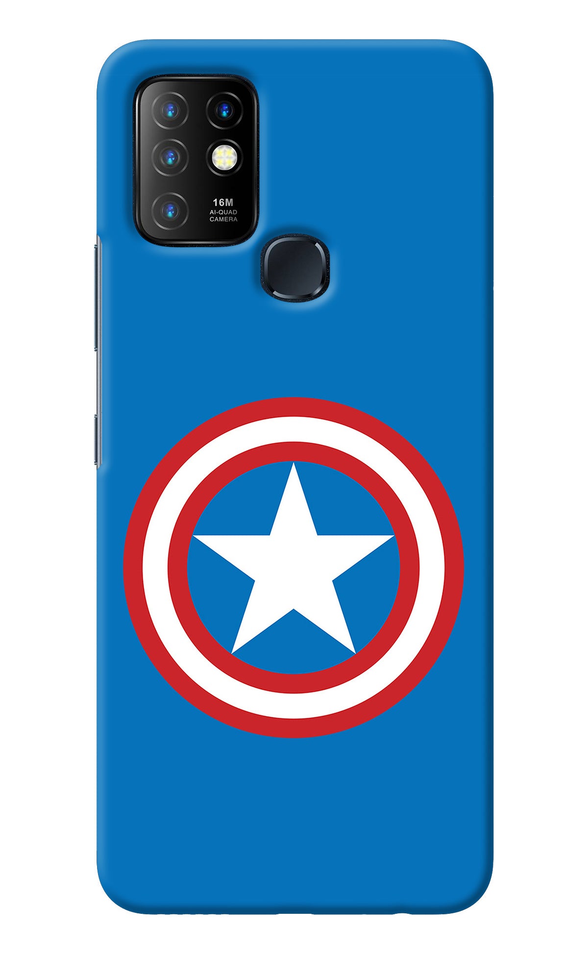 Captain America Logo Infinix Hot 10 Back Cover