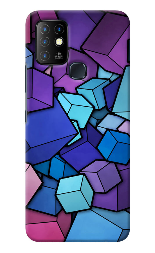 Cubic Abstract Infinix Hot 10 Back Cover