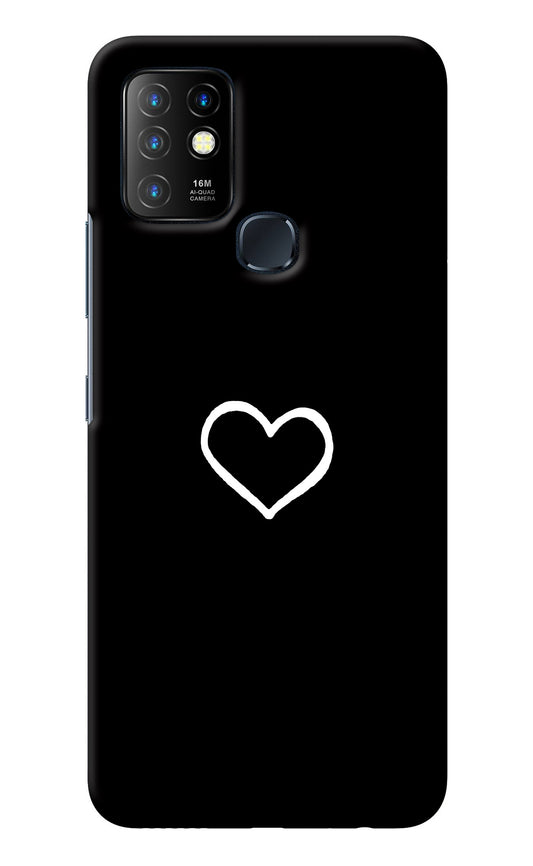 Heart Infinix Hot 10 Back Cover