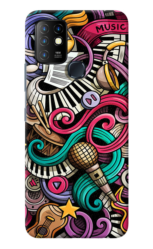 Music Abstract Infinix Hot 10 Back Cover