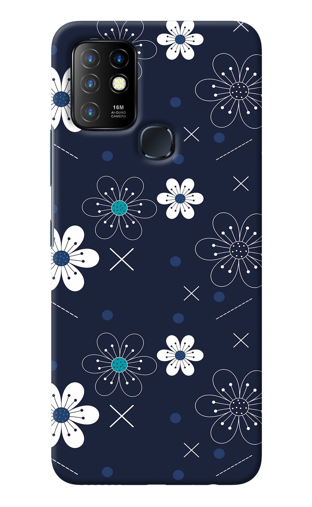 Flowers Infinix Hot 10 Back Cover