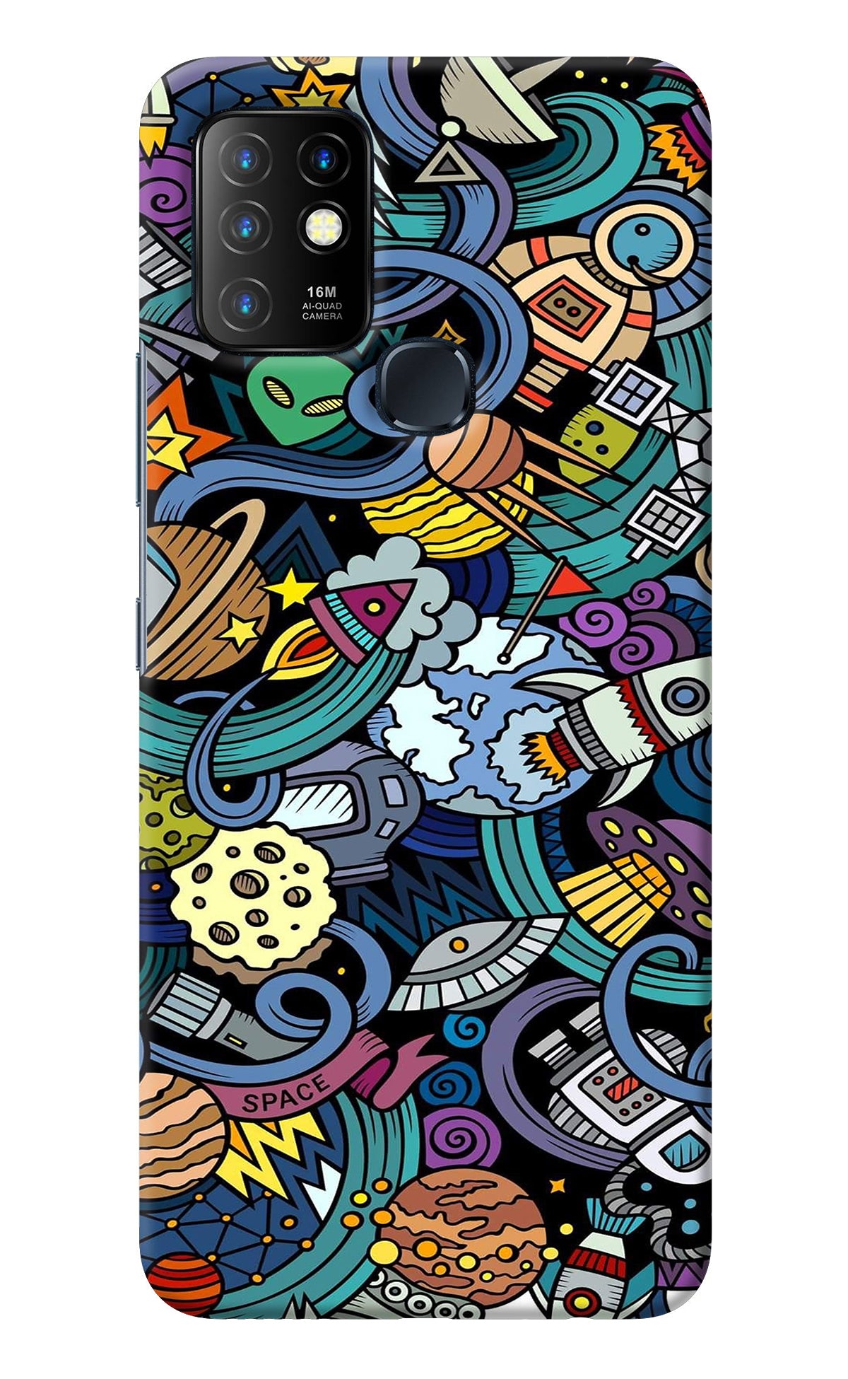 Space Abstract Infinix Hot 10 Back Cover