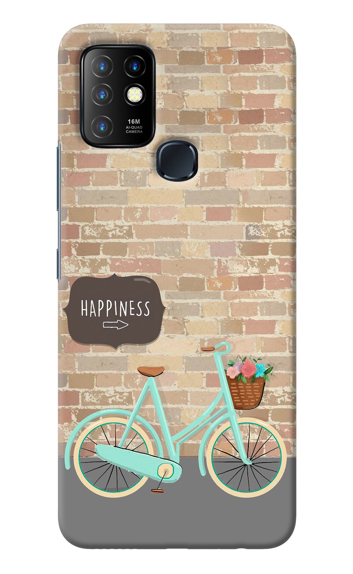 Happiness Artwork Infinix Hot 10 Back Cover