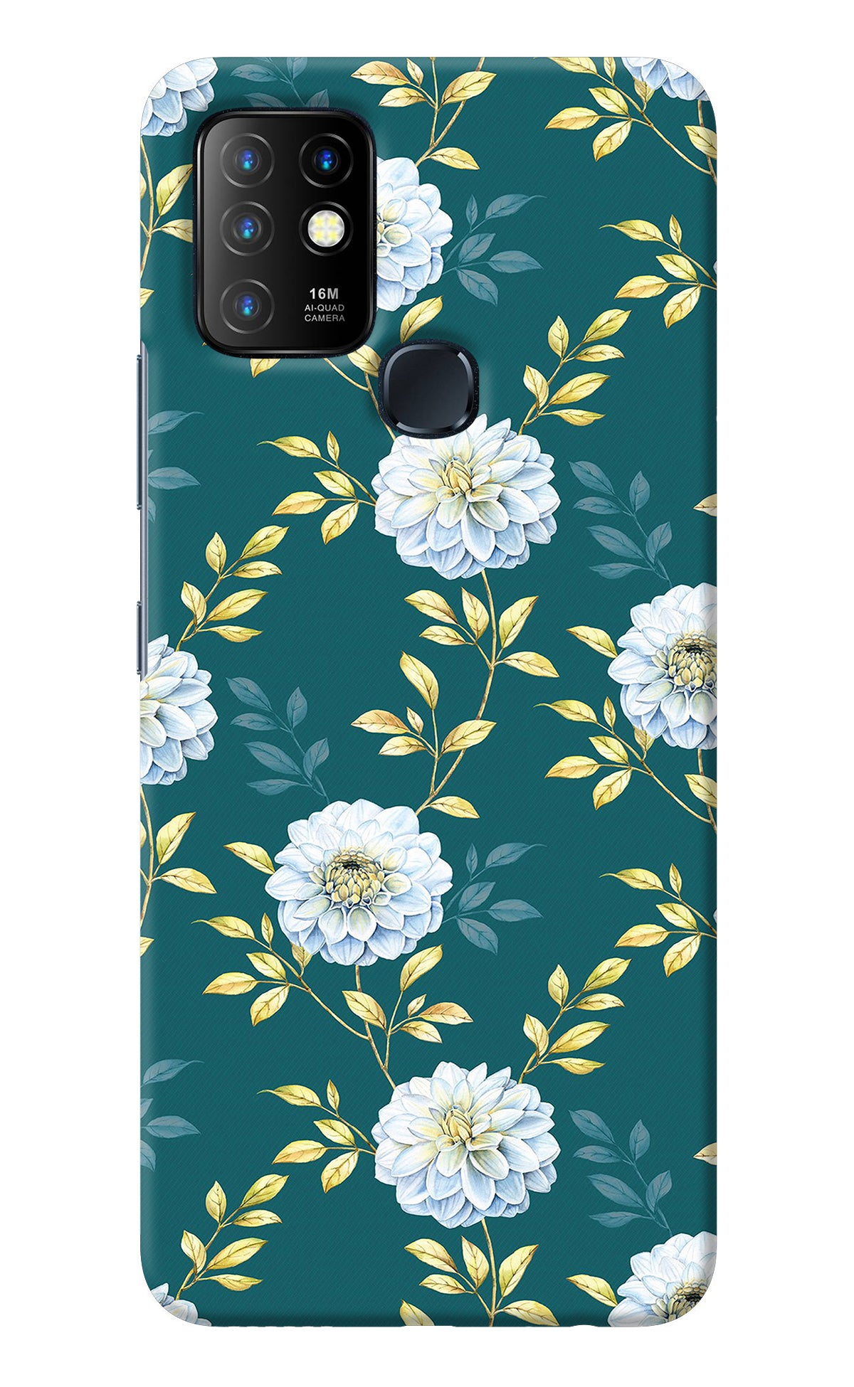 Flowers Infinix Hot 10 Back Cover