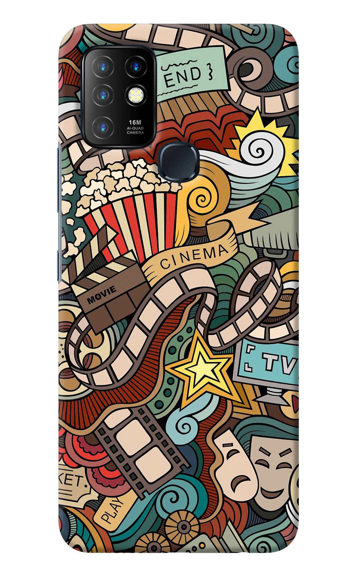 Cinema Abstract Infinix Hot 10 Back Cover