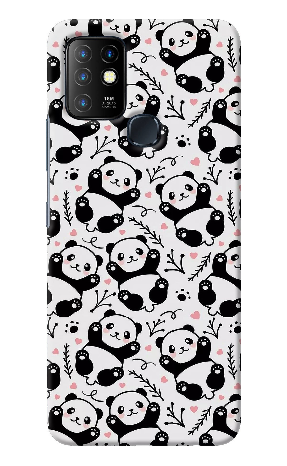 Cute Panda Infinix Hot 10 Back Cover