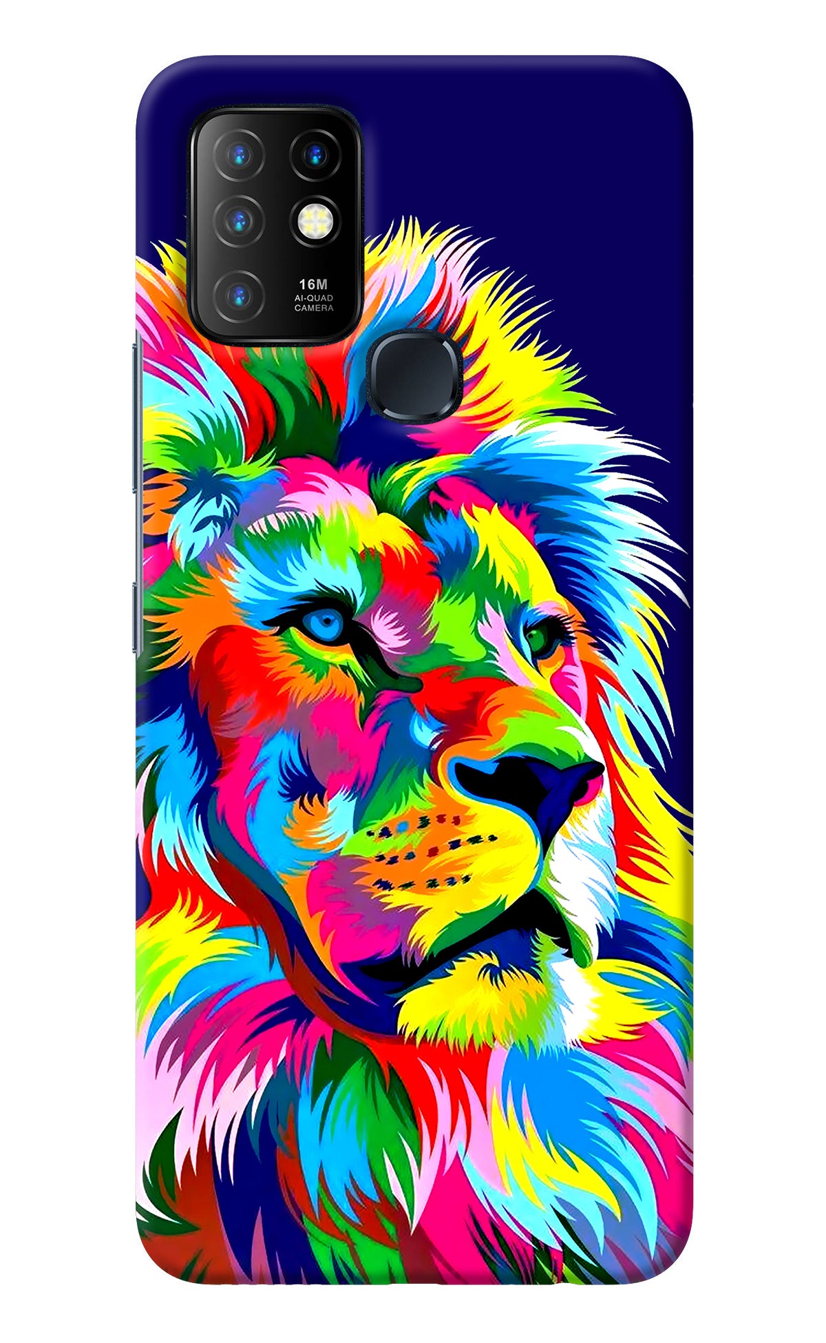 Vector Art Lion Infinix Hot 10 Back Cover