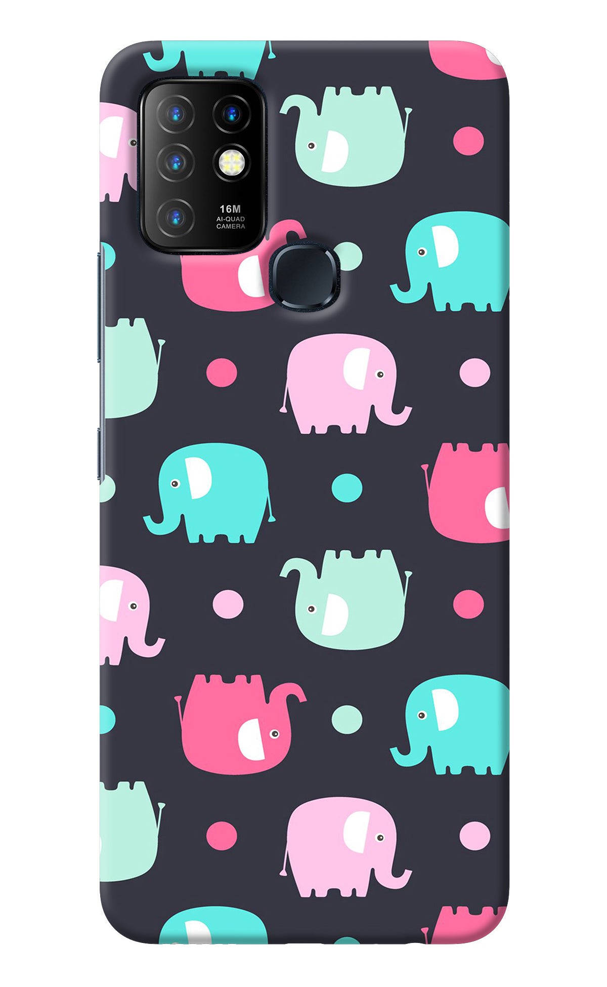 Elephants Infinix Hot 10 Back Cover