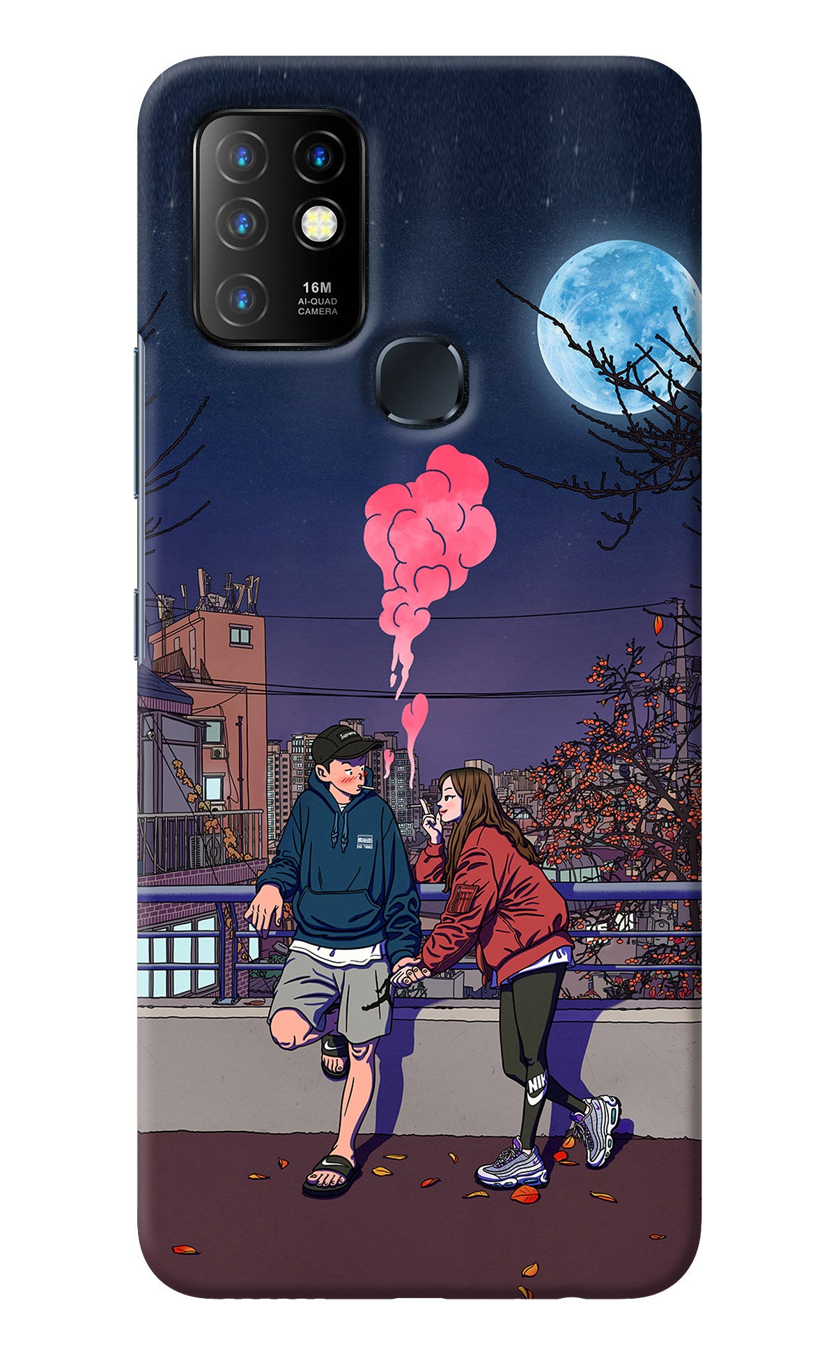 Chilling Couple Infinix Hot 10 Back Cover