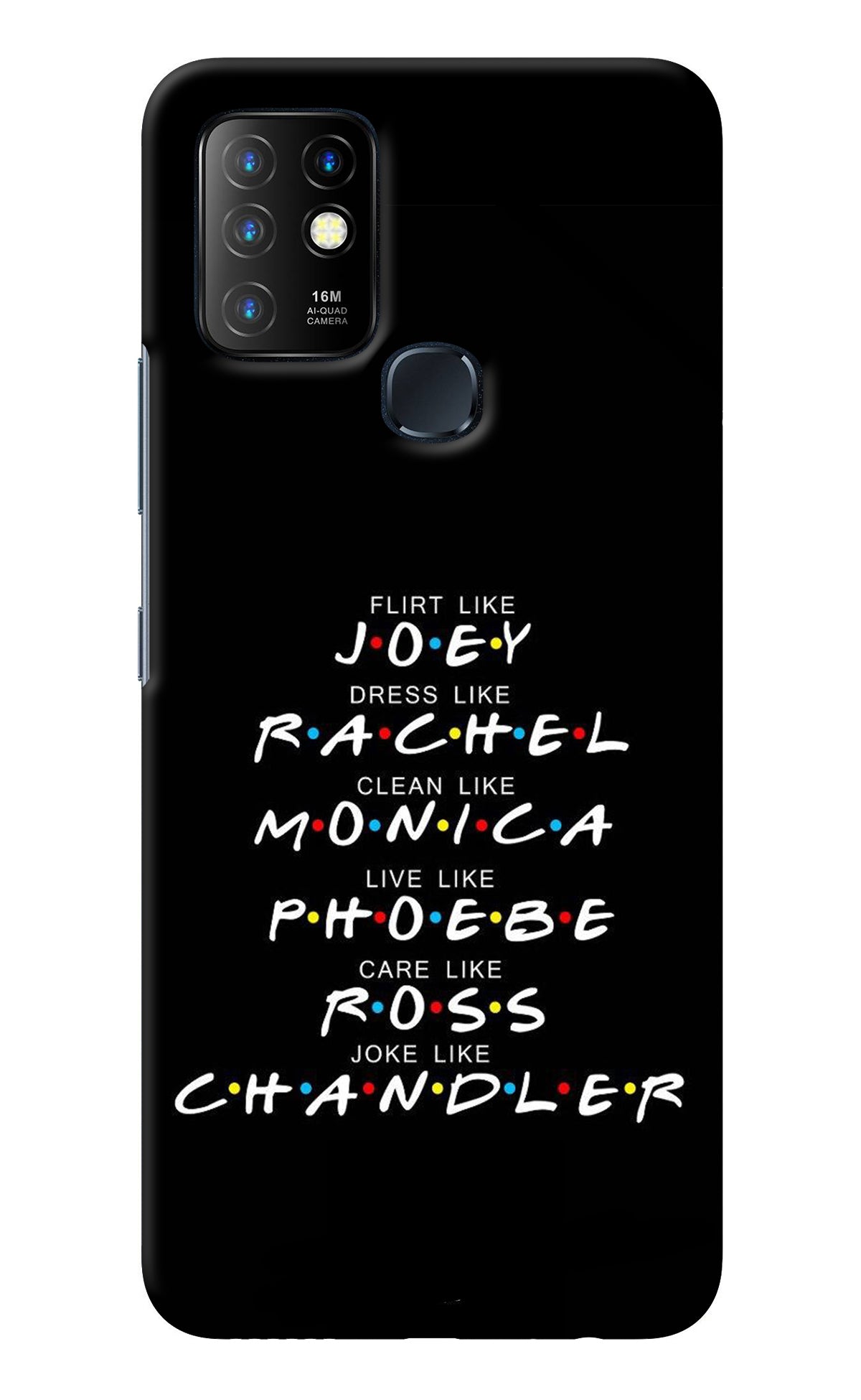 FRIENDS Character Infinix Hot 10 Back Cover