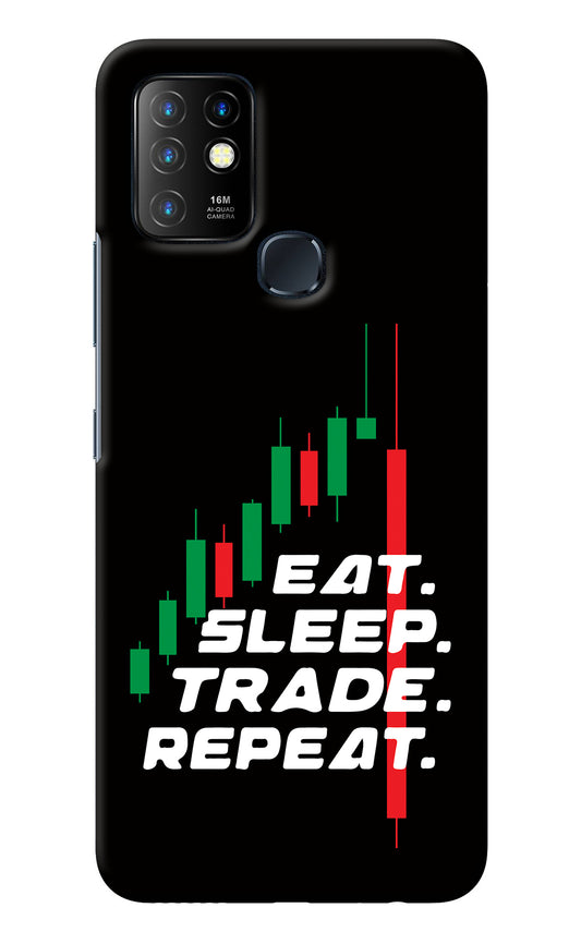 Eat Sleep Trade Repeat Infinix Hot 10 Back Cover