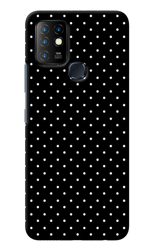 White Dots Infinix Hot 10 Back Cover