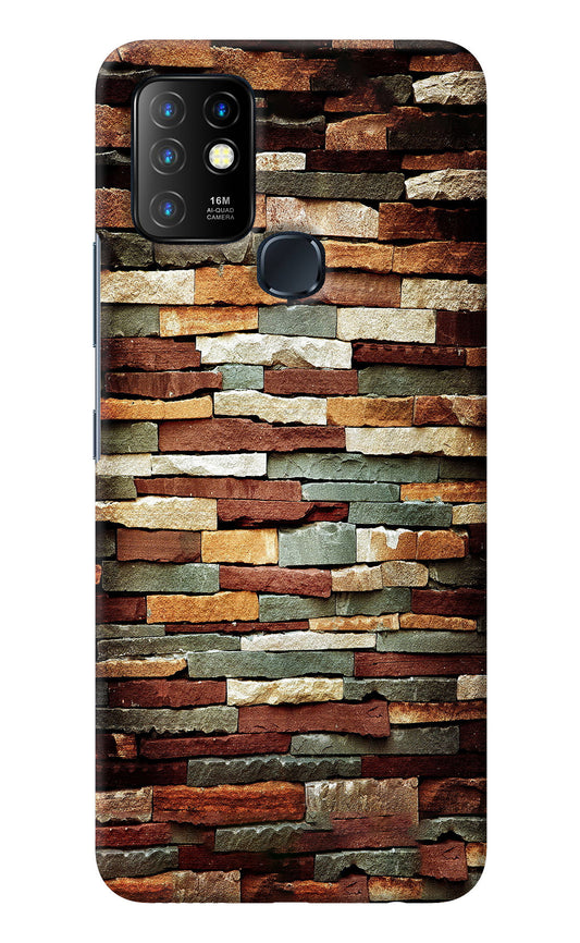 Bricks Pattern Infinix Hot 10 Back Cover