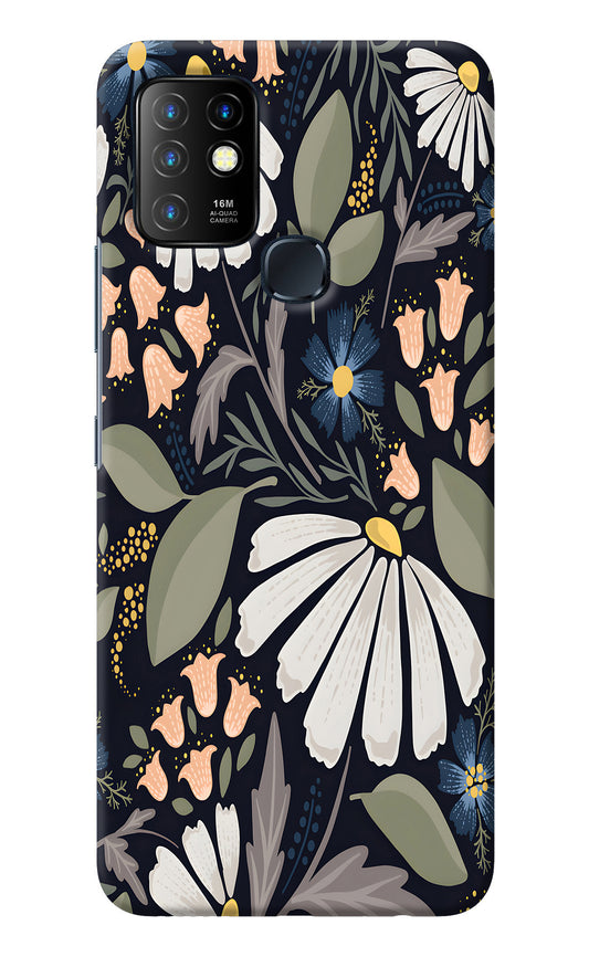 Flowers Art Infinix Hot 10 Back Cover