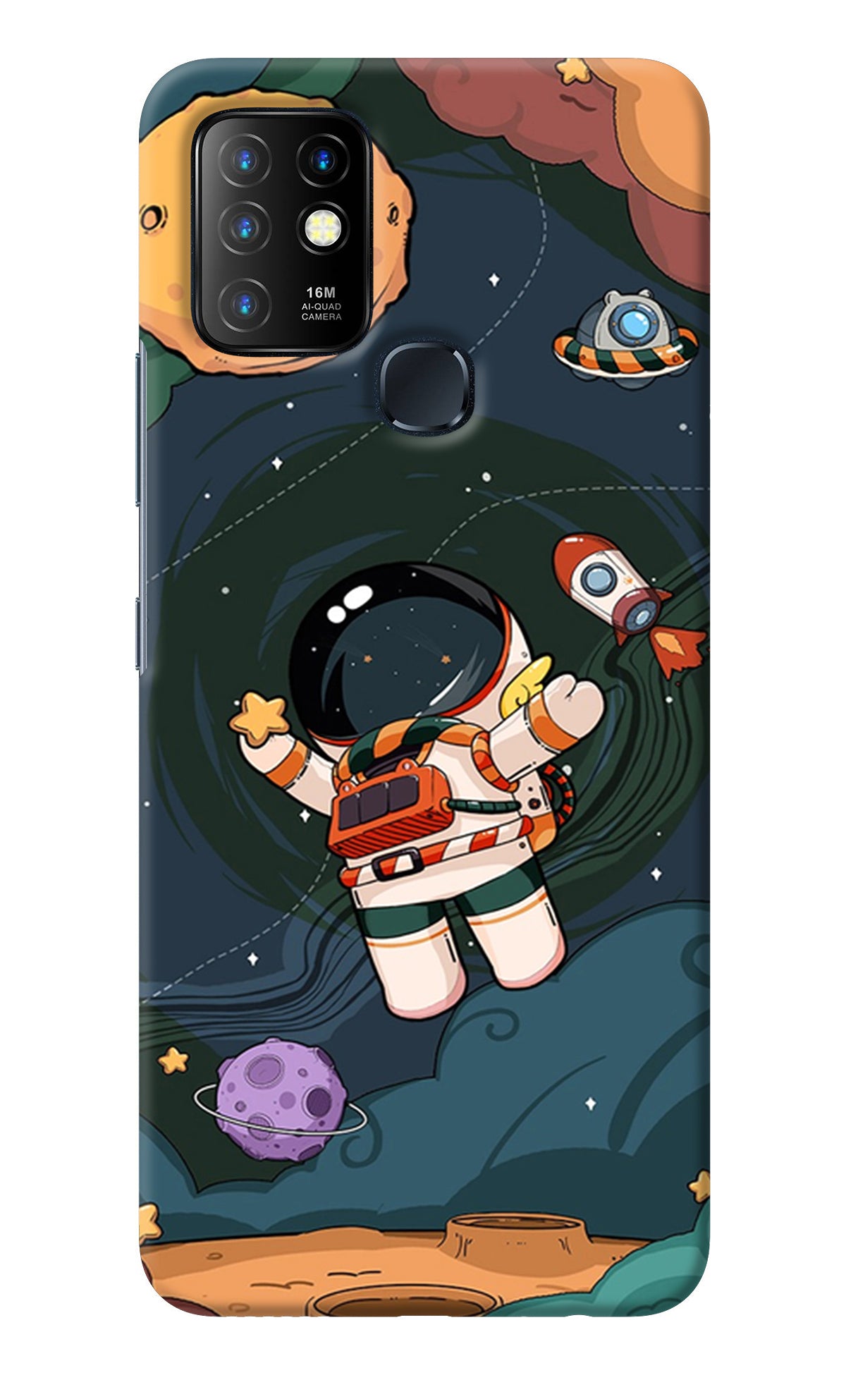 Cartoon Astronaut Infinix Hot 10 Back Cover