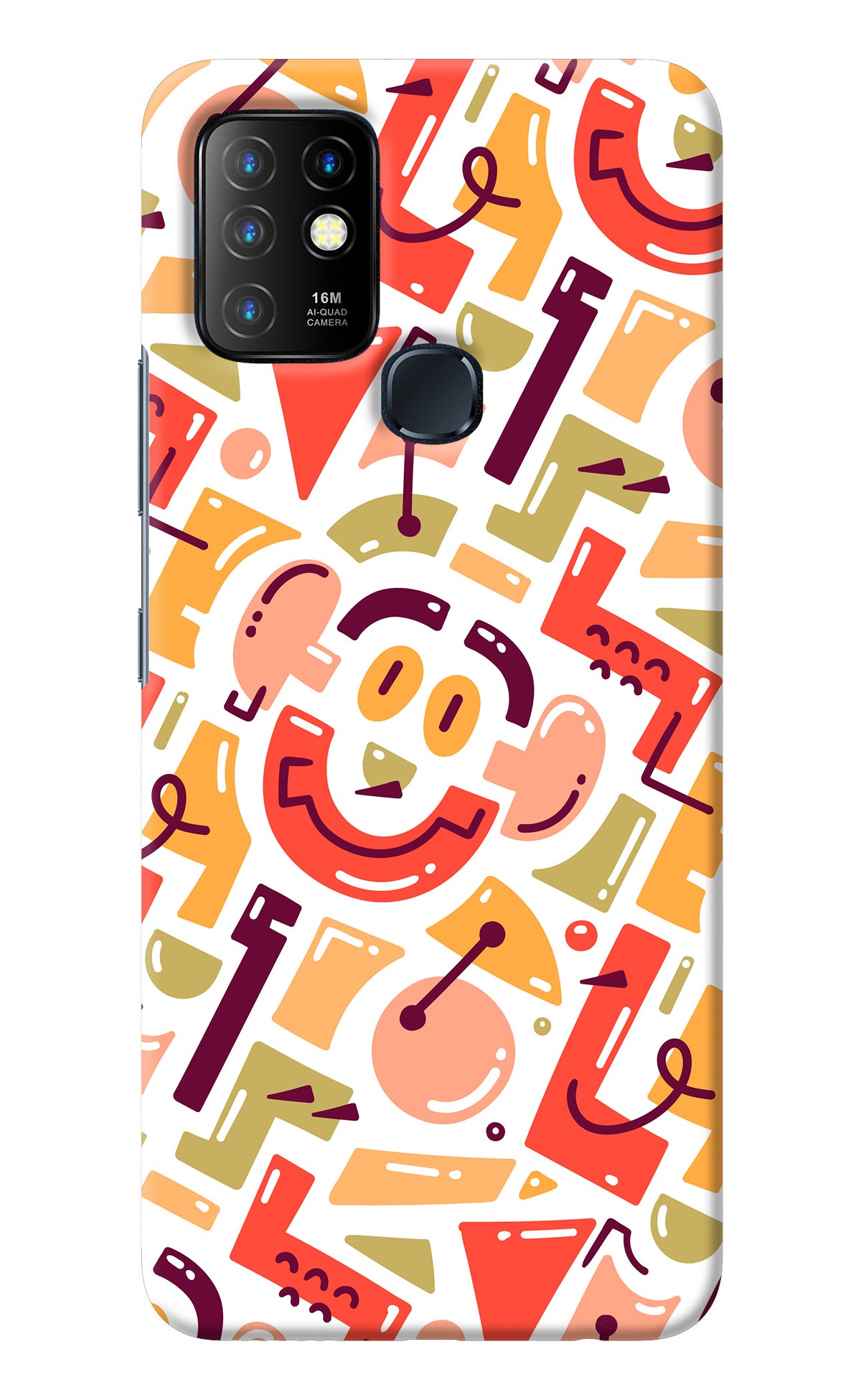 Doodle Pattern Infinix Hot 10 Back Cover