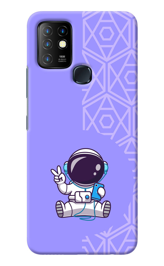 Cute Astronaut Chilling Infinix Hot 10 Back Cover